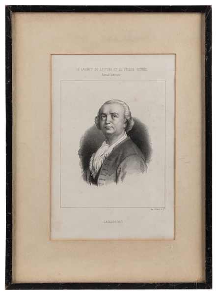  [CAGLIOSTRO]. Cagliostro. Paris: d’Aubert & Cie., n.d. Half...