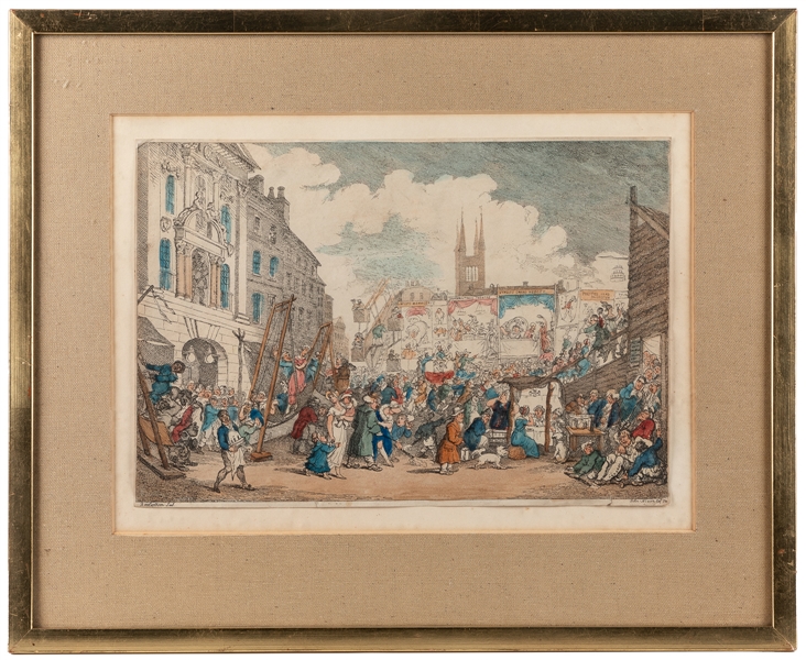  ROWLANDSON, Thomas (1756 – 1827). Bartholomew Fair. London:...