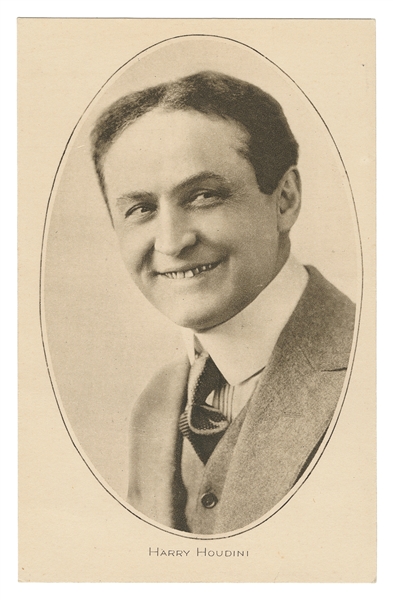  HOUDINI, Harry (Erik Weisz, 1874 – 1926). Portrait Postcard...