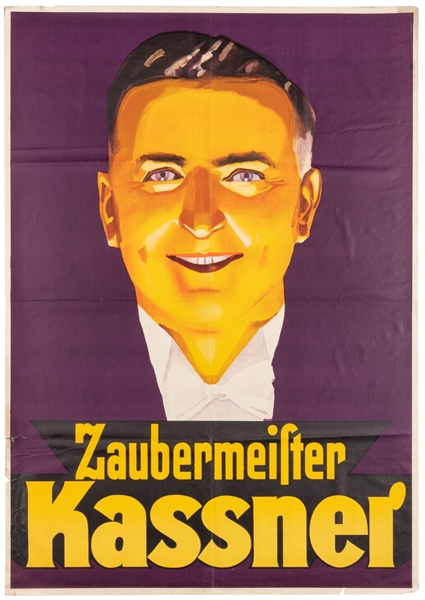  KASSNER, Alois. Zaubermeister Kassner. N.p, ca. 1930. Portr...