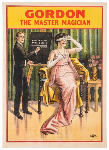  [STOCK POSTER]. Second Sight / Mentalist Magician. Chicago ...