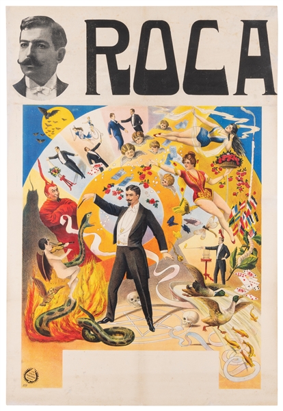  [STOCK POSTER]. ROCA. Magic Stock Poster. Hamburg: Adolph F...