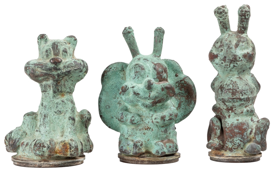  [INDUSTRIAL FOUND OBJECT]. A Group of Three Cast Iron Toy M...