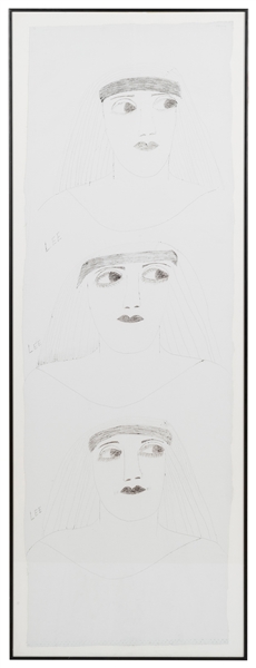  GODIE, Lee (American, 1908-1994). Three Self Portraits. Bla...