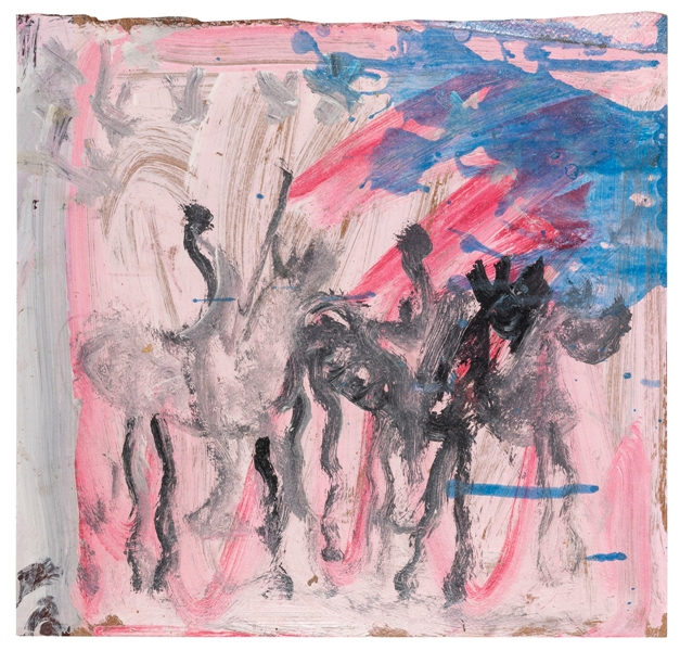  YOUNG, Purvis (American, 1943-2010). Untitled. (Horses and ...