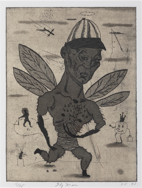  FITZPATRICK, Tony (American, b. 1958) Fly Man. 1992. Etchin...