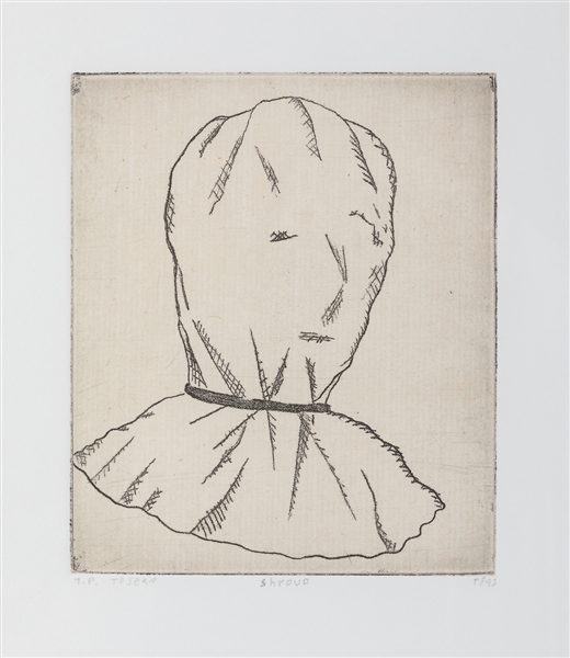  FITZPATRICK, Tony (American, b. 1958) Shroud. 1992. Etching...