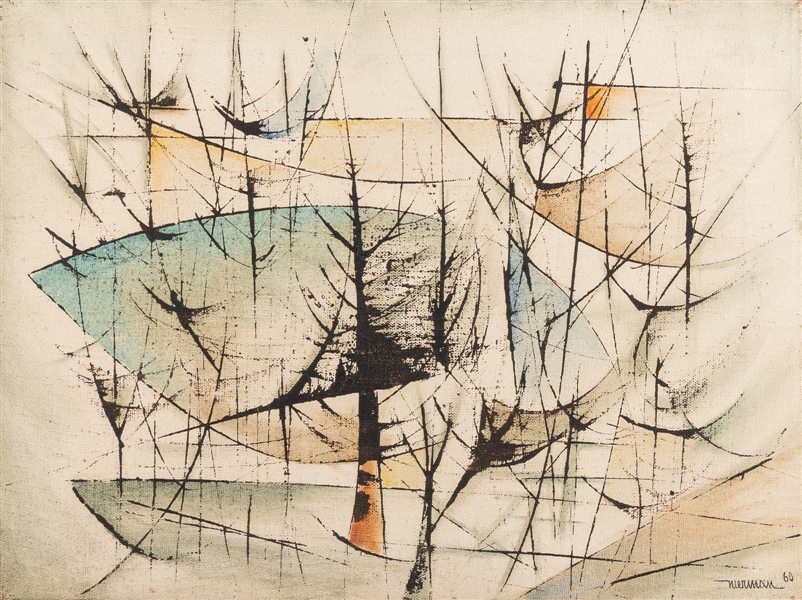  NIERMAN, Leonardo (Mexican, 1932-2023) Untitled. (Tree Abst...