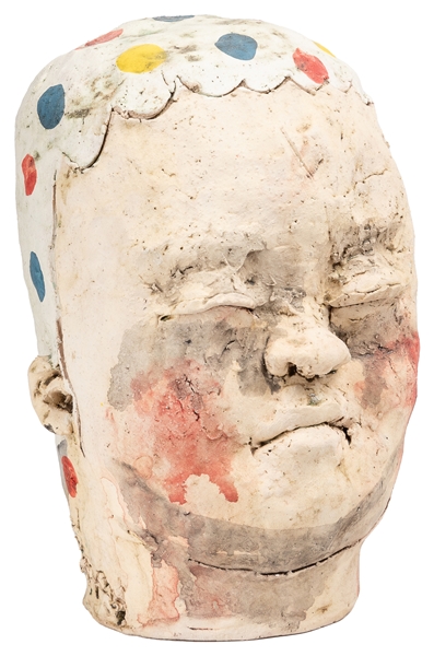  YAMADA, Kensuke (American, b. 1985). Head. (2015) stoneware...