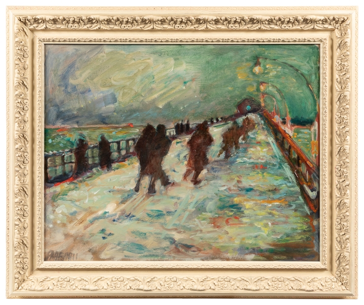  RABENEAU, Carol (American, 20th century). Untitled (Snow Sc...