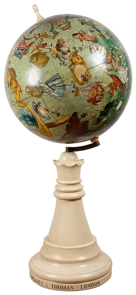  [GREAVES & THOMAS]. Alice’s Celestial Globe Depicting the R...