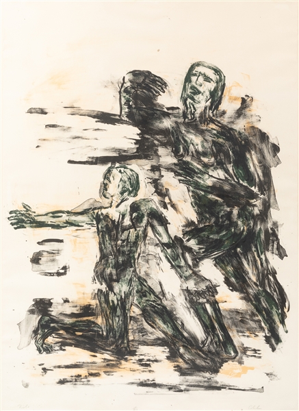  GOLUB, Leon (American, 1922-2004) Niobe. 1965. Color lithog...