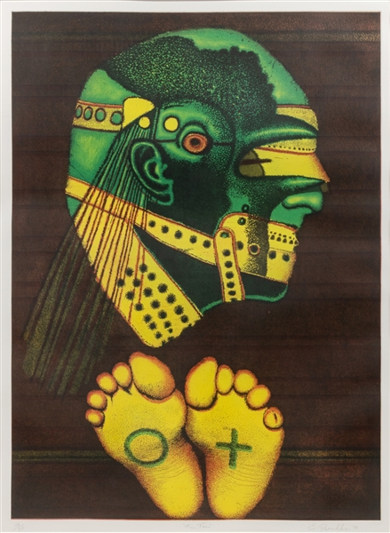  PASCHKE, Ed (American, 1939-2004) Tin Tan 1994. Color etchi...