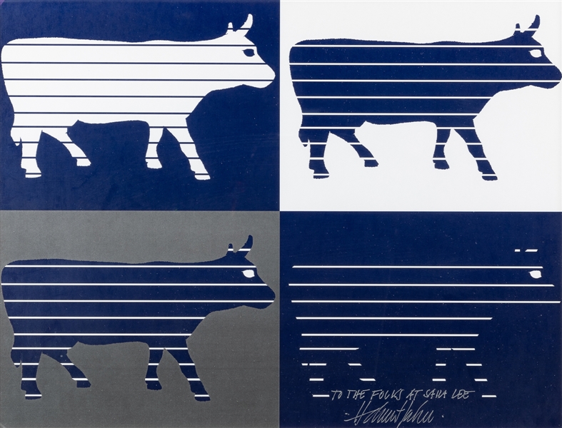  JAHN, Helmut (American, 1940 - 2021) Lines (from Cows on Pa...