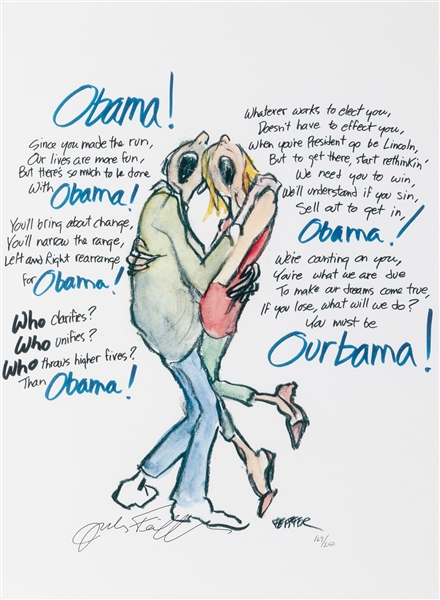  FEIFFER, Jules (American, b. 1929) Ourbama. 2008. Color off...