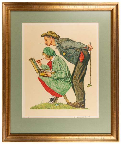  ROCKWELL, Norman (American, 1894-1978). Hayseed Critic. 197...