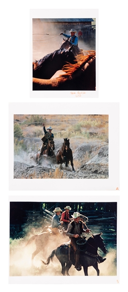  [ARTIST UNKNOWN] Three Three Western Cowboy Themed Photos [...