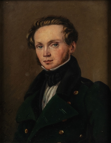  PEZOLD, August Georg Wilhelm (Estonian, 1794-1859) Young Ma...