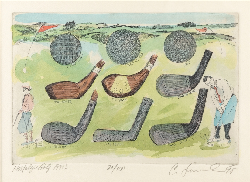 LEONARD, Charles (American, 20th century). Nostalgia Golf, 1930’s. 1999. 