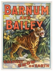  Barnum and Bailey Greatest Show on Earth / Tiger. Cincinnat...