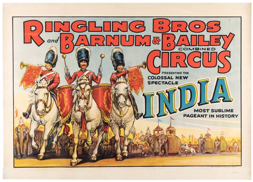  Ringling Bros. and Barnum & Bailey Circus / India. Erie Lit...