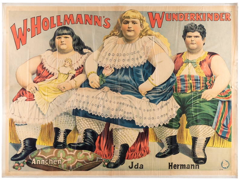  W. Hollmann’s Wunderkinder German Poster. Hamburg: Adolph F...