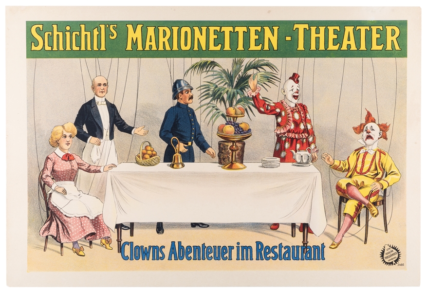  German Marionette Theater Poster / Schichtl’s Marionetten-T...