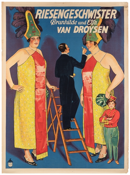  German Giant Sisters Poster. Berlin: Beigat, [ca. 1920s/30s...