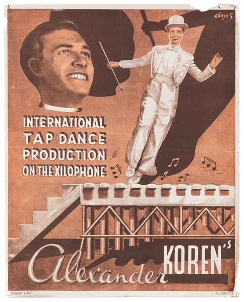  Alexander Koren Xilophone. Tap Dance Poster. Sarkad Lito, e...