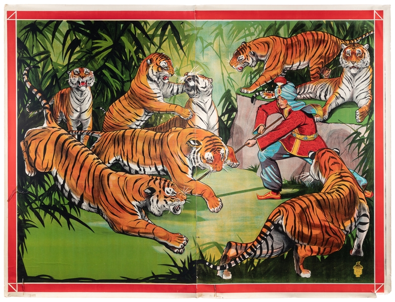  Bengal Tiger Tamer Poster. Berlin: Beigat, early to mid-twe...