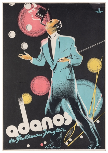  ADANOS, Felix (1905-1991) Adanos the Gentlemen Juggler. Ber...