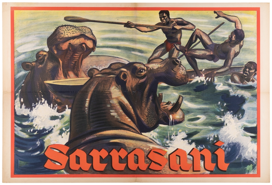  Circus Sarrasani / Wild Hippos. N.p., early to mid-twentiet...