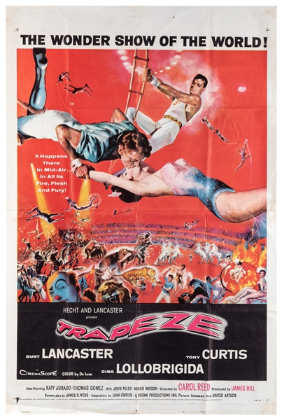  Trapeze. Movie Poster. Hollywood: United Artists Corp., 195...