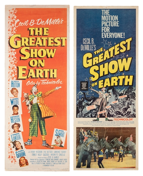  Cecil B. DeMille’s The Greatest Show on Earth. Pair of Movi...