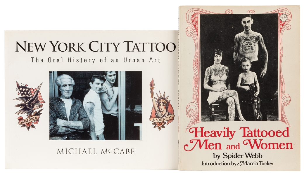  [TATTOO]. Two volumes on tattooing. Including: McCABE, Mich...