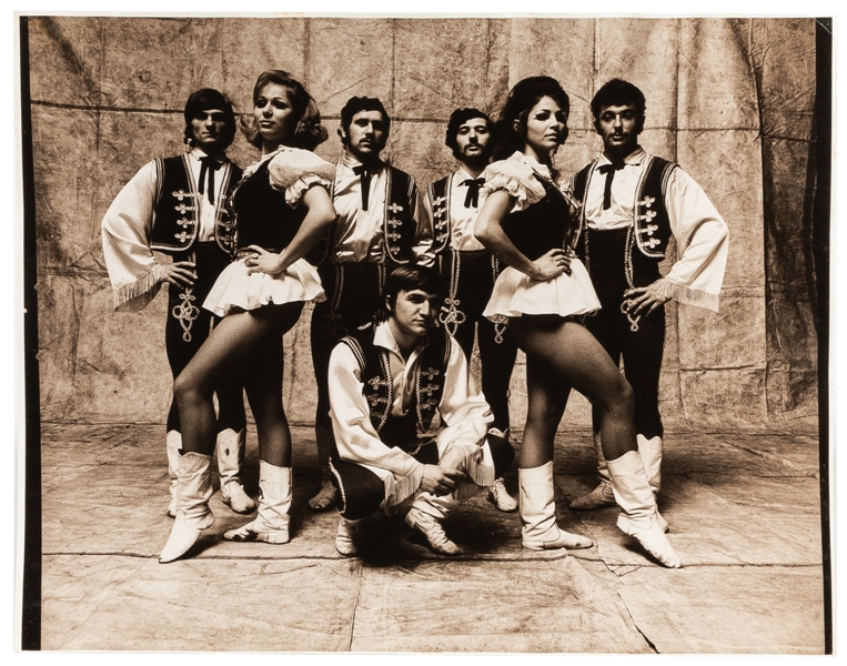  [CIRCUS PHOTOGRAPHY]. Photograph of a circus troupe. Circa ...