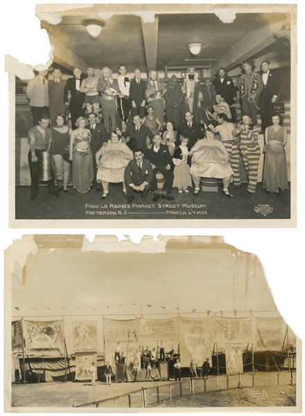  KELTY, Edward J. (1888-1967). Two Sideshow Photographs. New...