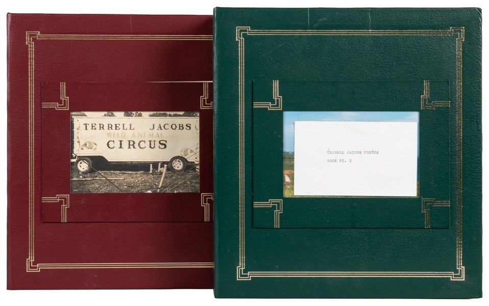  Terrell Jacobs Circus. Two albums of photographs and snapsh...