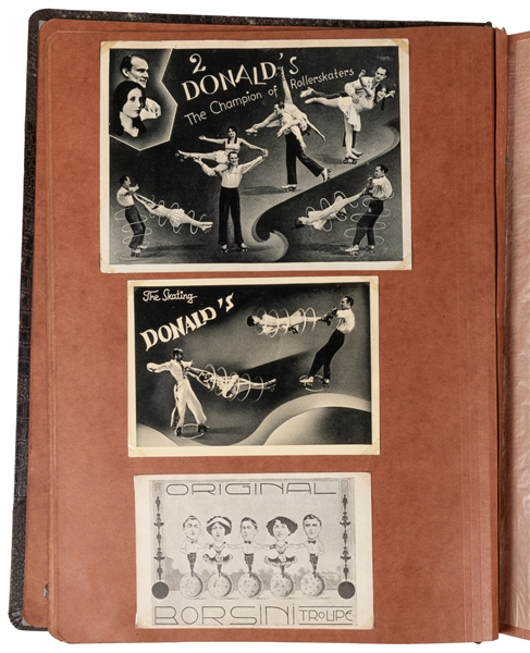  [CIRCUS & VARIETY ARTISTS]. Three scrapbooks of photographs...