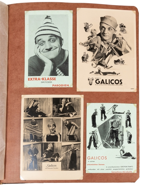  [VARIETY ARTISTS & CIRCUS]. Three scrapbooks of photographs...