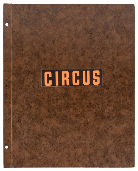  Huge Circus Scrapbook. Large early through mid-twentieth ce...