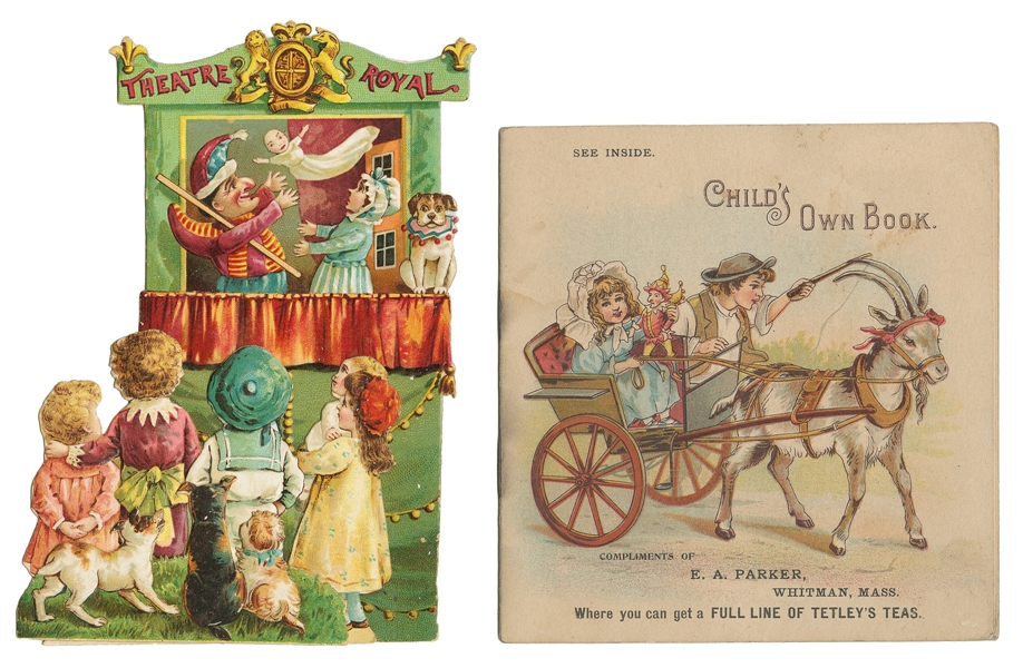  [PUNCH & JUDY]. A Trade Card and Children’s Book. Including...