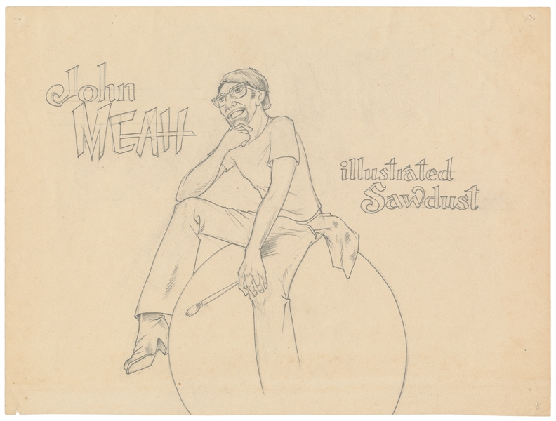  MEAH, Johnny (b. 1937). Illustrated Sawdust. 1970s. Graphit...