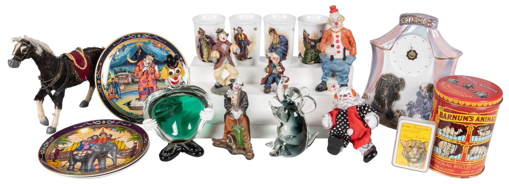  Lot of Circus Figurines, Porcelain, and Miscellaneous Items...