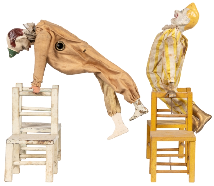  French Clown Acrobat Toys. France: Migault [?], ca. 1890s. ...