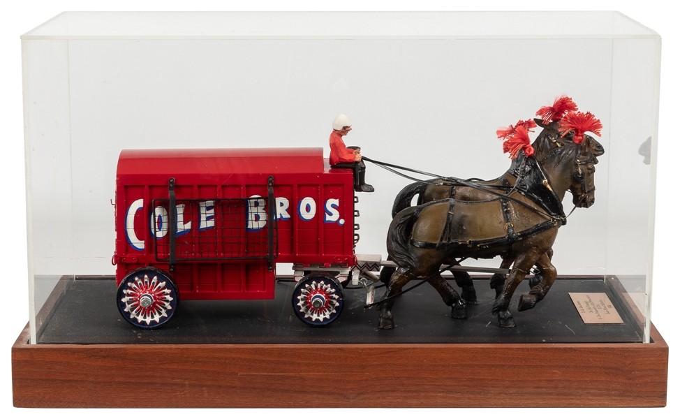  Model Cole Bros. Circus Wagon Presented to D.M. MacMaster. ...