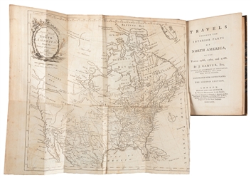  [AMERICAN EXPLORATION]. CARVER, J[onathan] (1710-1780). Tra...