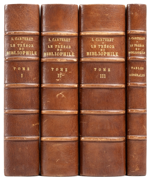  [BIBLIOGRAPHIES]. CARTERET, L. Le Trésor du Bibliophile Rom...