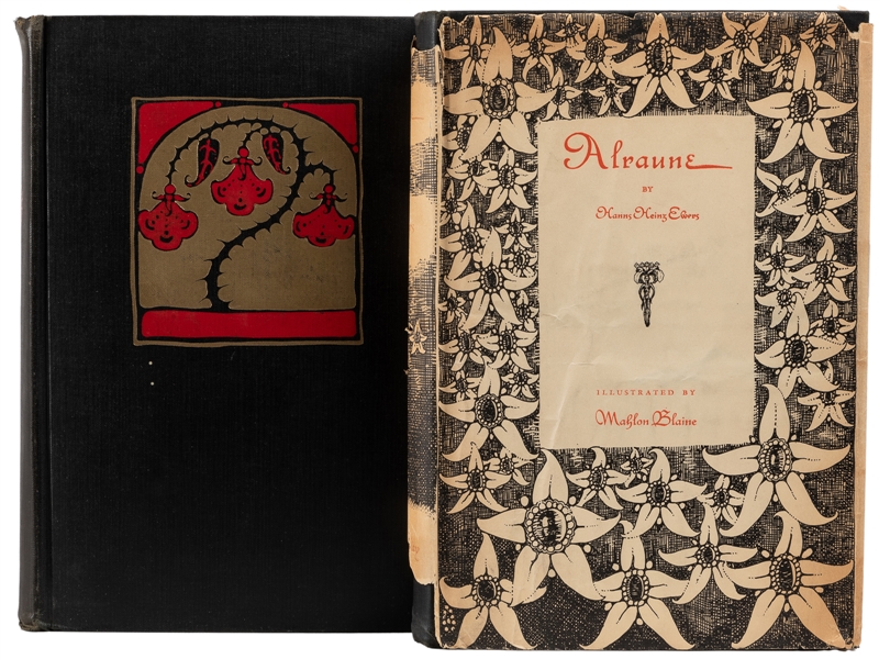  [BLAINE, Mahlon (1894-1969), artist]. Pair of Books with Or...