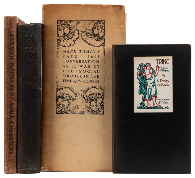  [BLAINE, Mahlon (1894-1969), artist]. Group of 4 Books with...